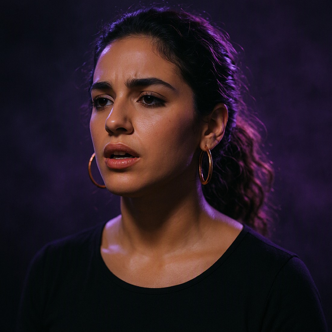 Retrato de Lucía Vera (persona ficticia)